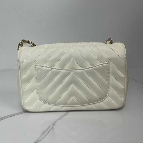 Chanel Chevron Mini Rectangle Chain Bag - Picture 3 of 7